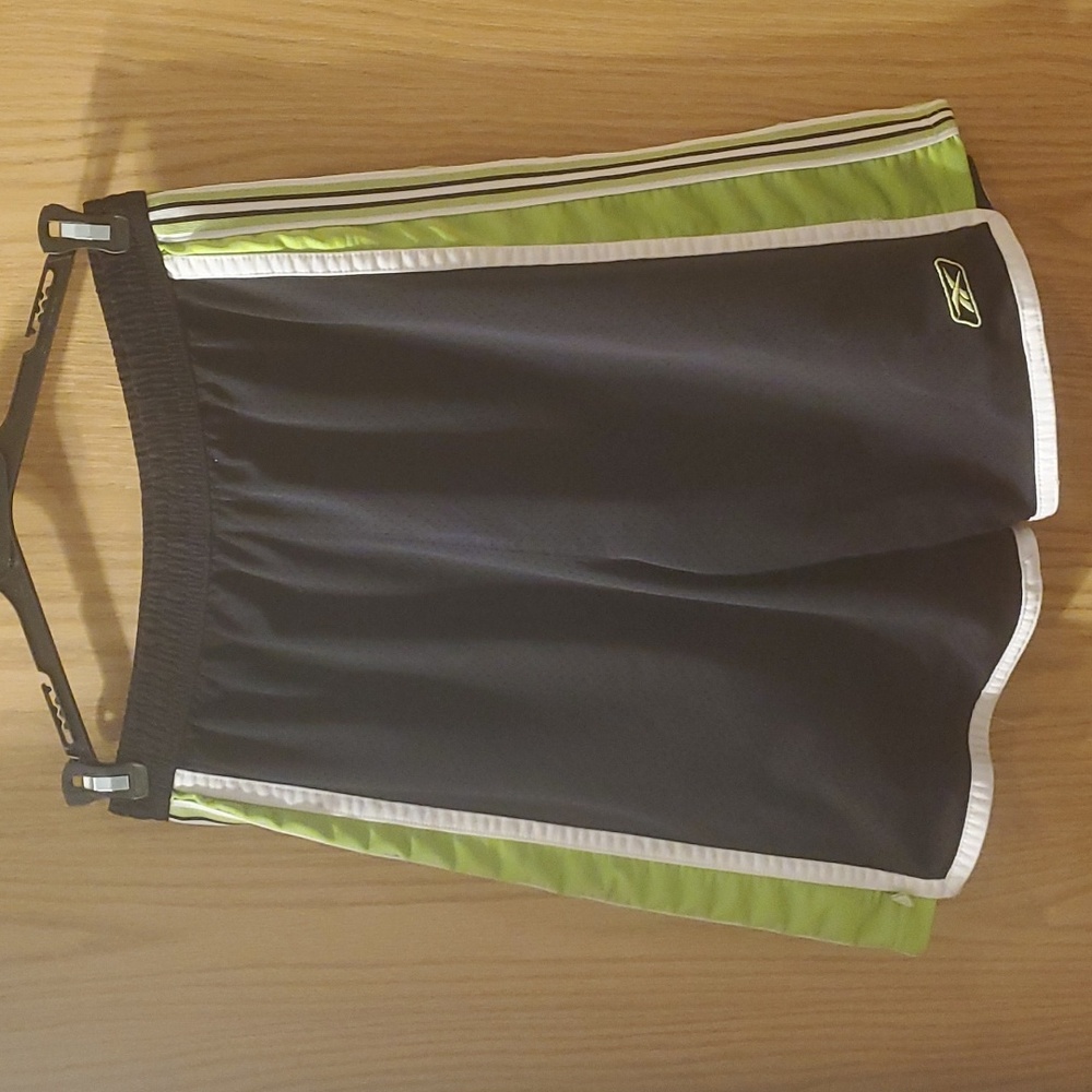 Reebok Gym Shorts; Black, Green, & White